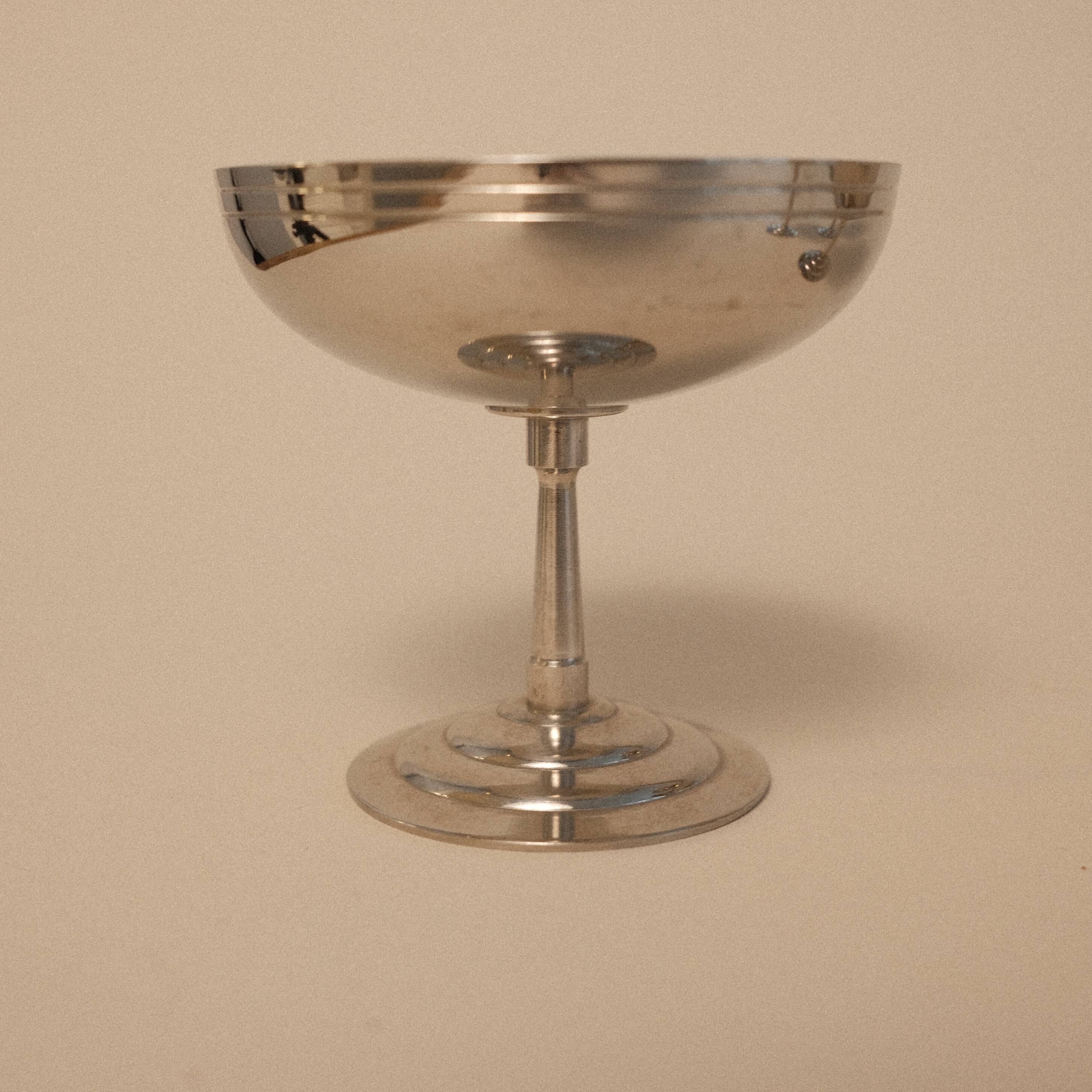 Set of 6 stainless steel cups