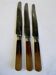 Antique knives cutlery table service stamp Au Diamant