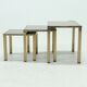Set 23k Gold Plated Nesting Tables by Belgo Chrom 1970s