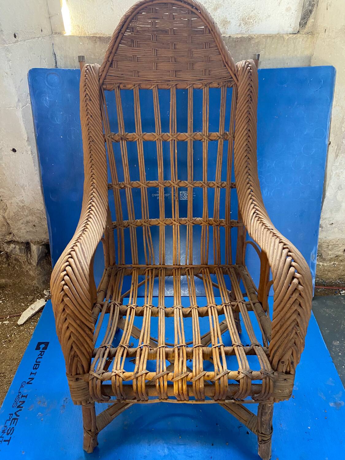 Rattan armchair