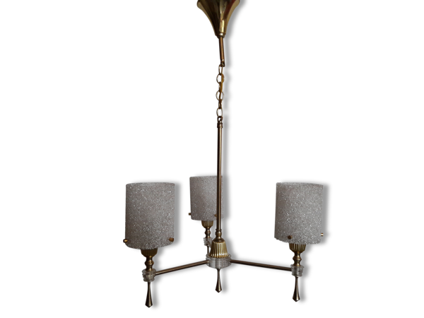 Lustre laiton et perspex