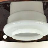 70s hanging lamp ceiling lamp lamp light space age enamel glass Hustadt