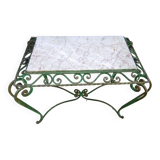 Coffee table with marble top