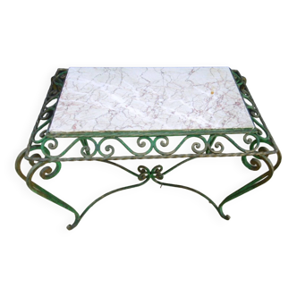 Coffee table with marble top