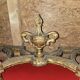 Louis XVI style demi-lune console – carved wood and marble top