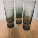 Set of 6 smoked water glasses