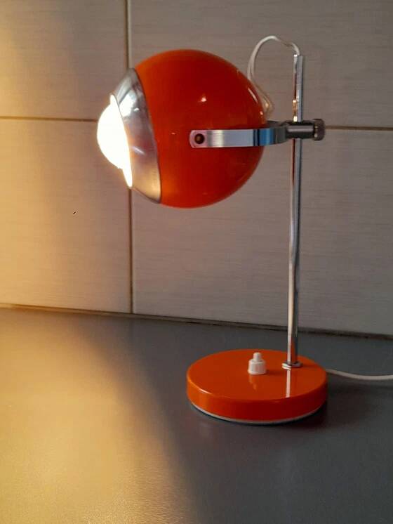 Orange Eye Ball Lamp 1970