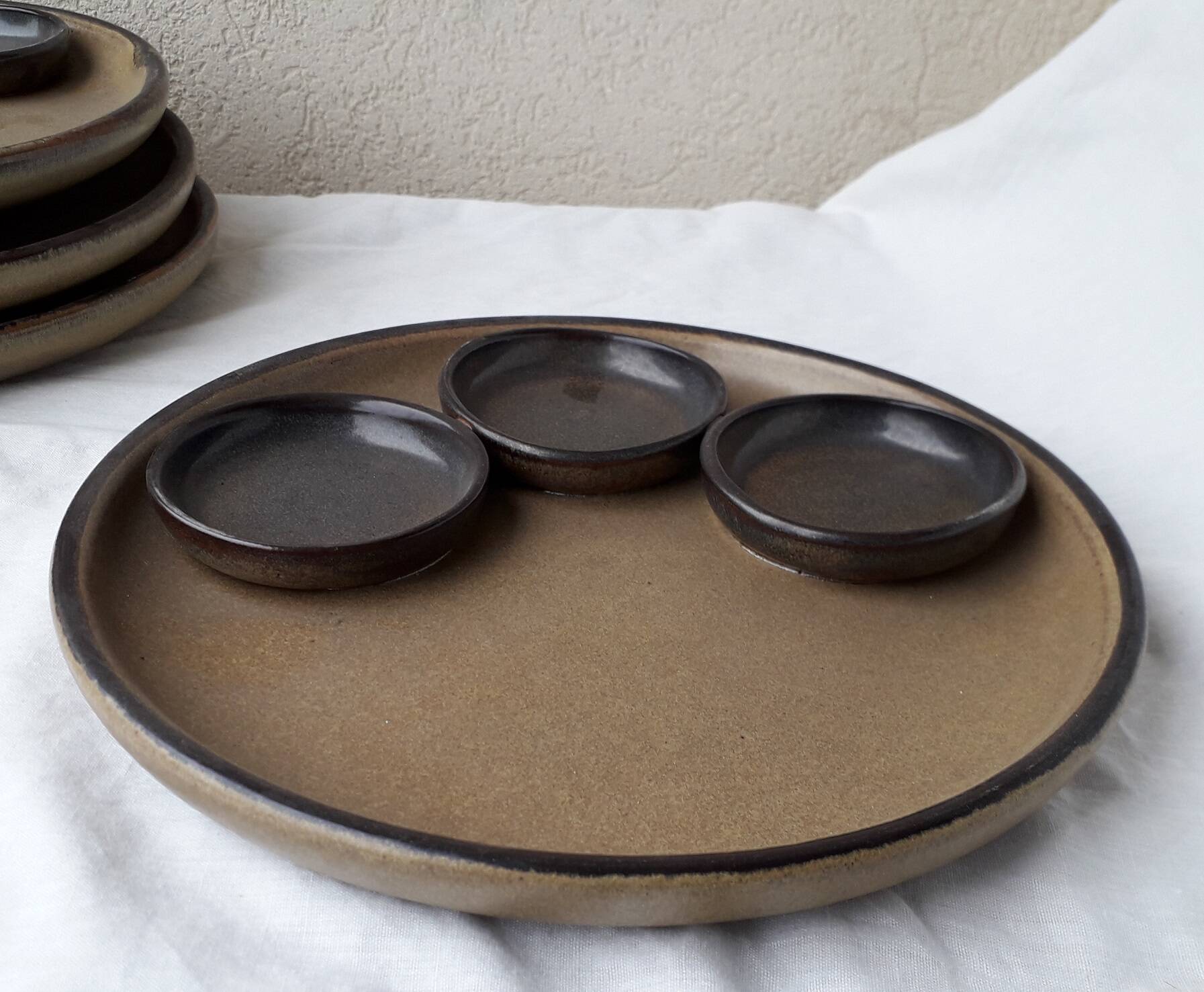 Ceramic Arts Fondue Plates