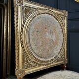 Important Napoleon III Period Bench in Gilded and Carved Wood in Louis XVI Style - 19th Century