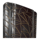Art Deco fire screen in tin, 1940s