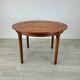 Danish round dining table Scandinavian teak vintage 1960s