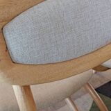 Four Scandinavian-style chairs