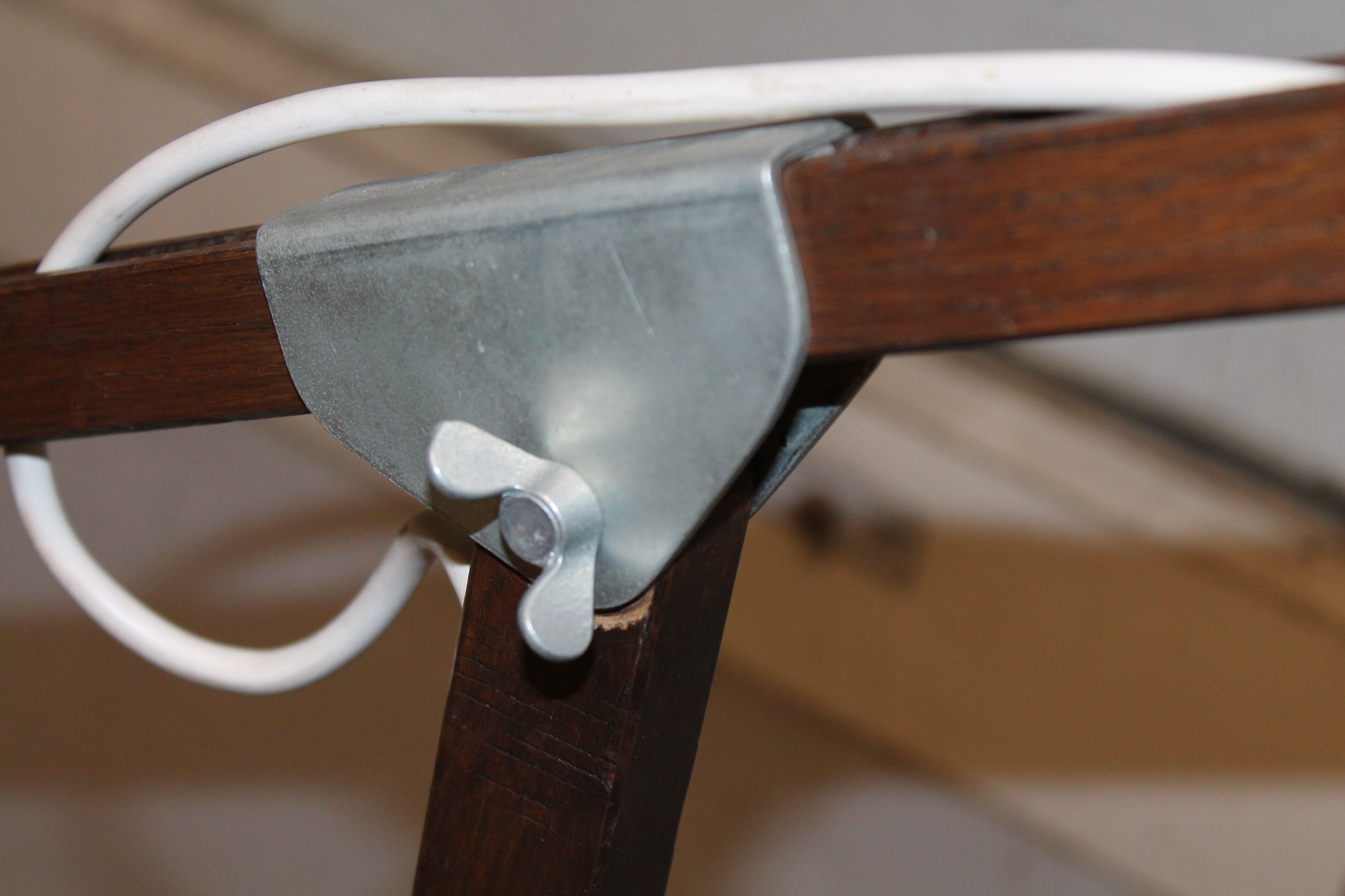 Scandinavian wooden lamppost