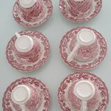 Myotts Country Life Set of 6 Cups and Saucers - England