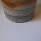 Ribboned agate vase