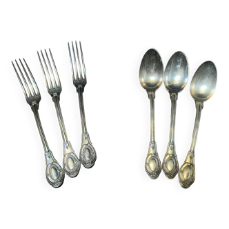 Silver plated cutlery set