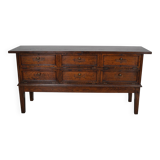 Antique French Oak Apothecary / Filing Cabinet Folding Doors, Early 20th Ce