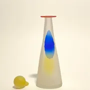 Carafe à motifs géométriques