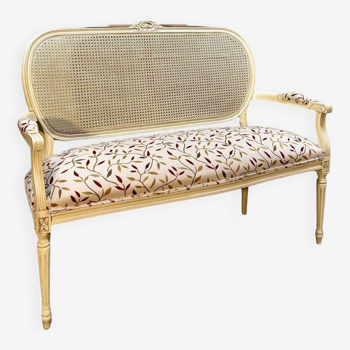 Louis xvi style lacquered wood bench