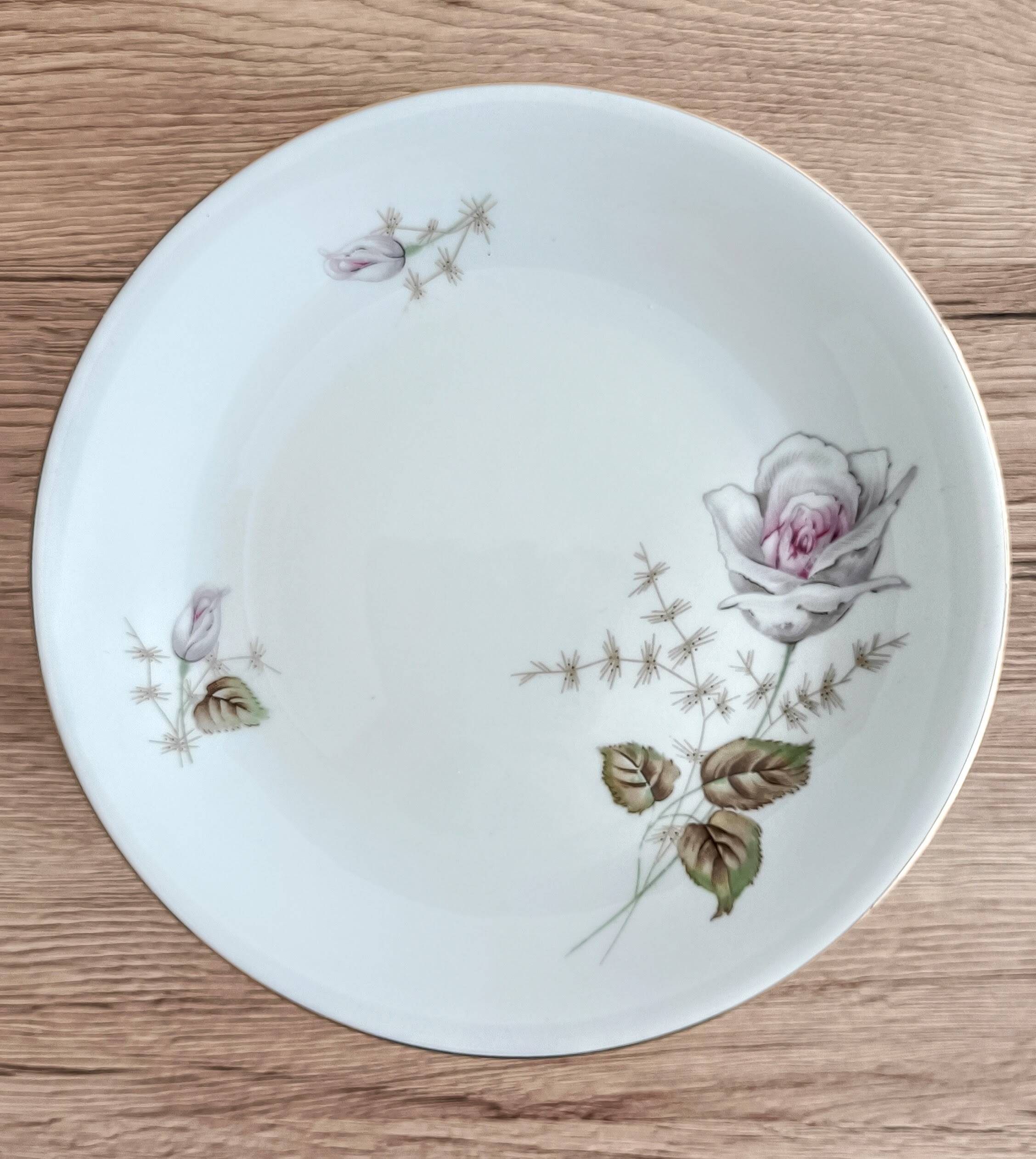 Service à dessert 10 assiettes et plat en porcelaine PMR Bavaria Jaeger & Co