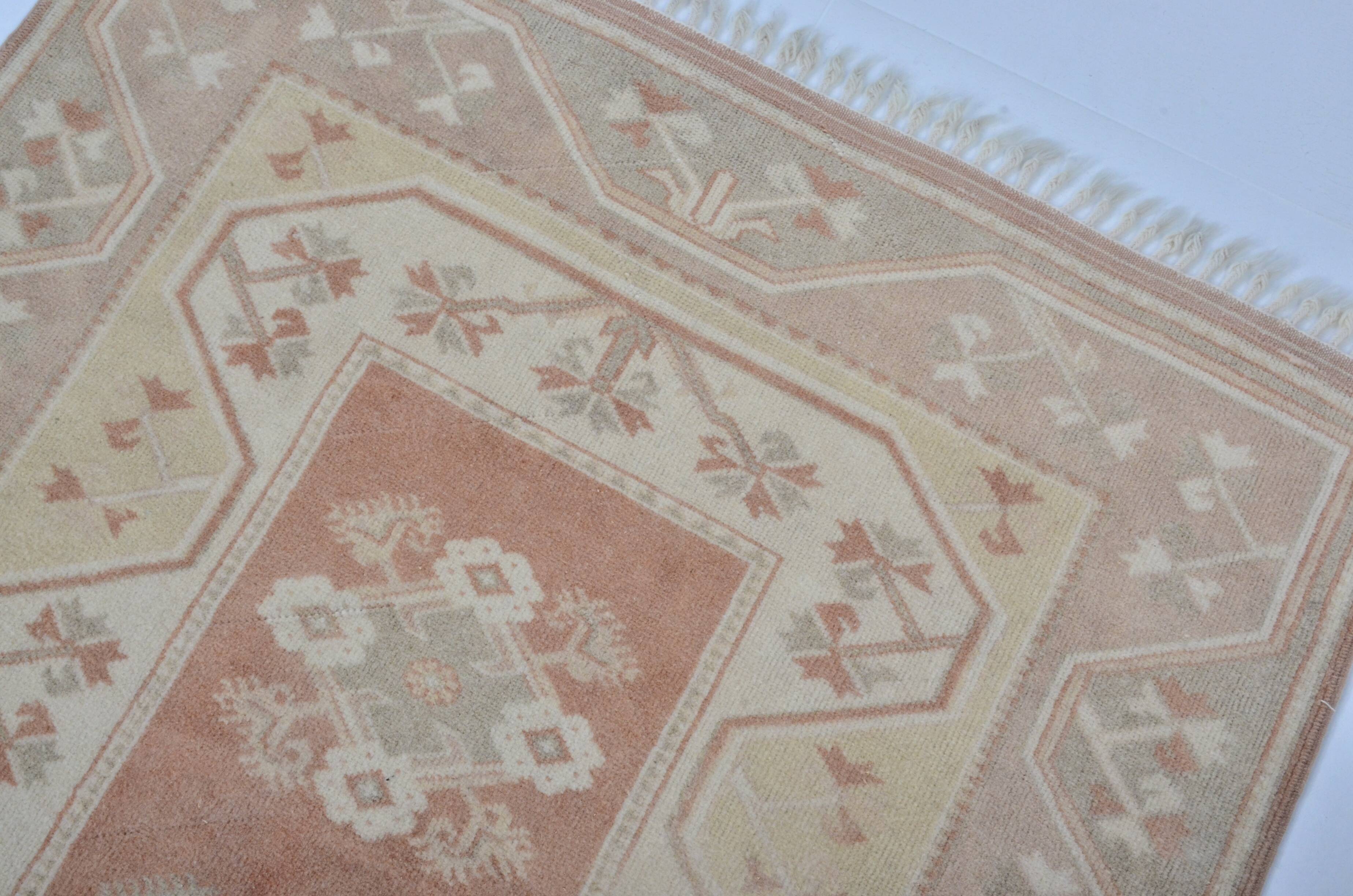 Turkish Oushak handmade rug sku 3598