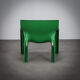 Pair of Vicario armchairs by Vico Magistretti for Artemide, Italy, 1970s.
