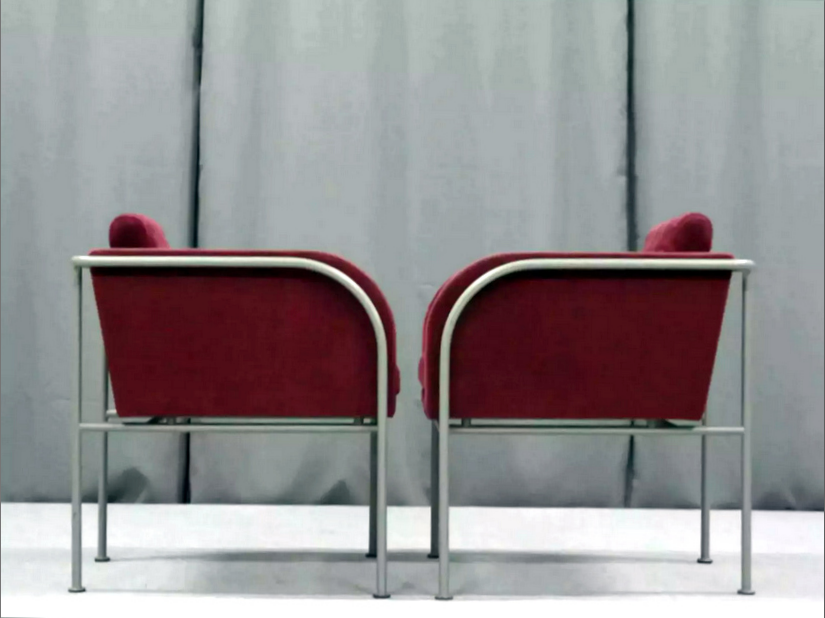 Pair of velvet armchairs 1960