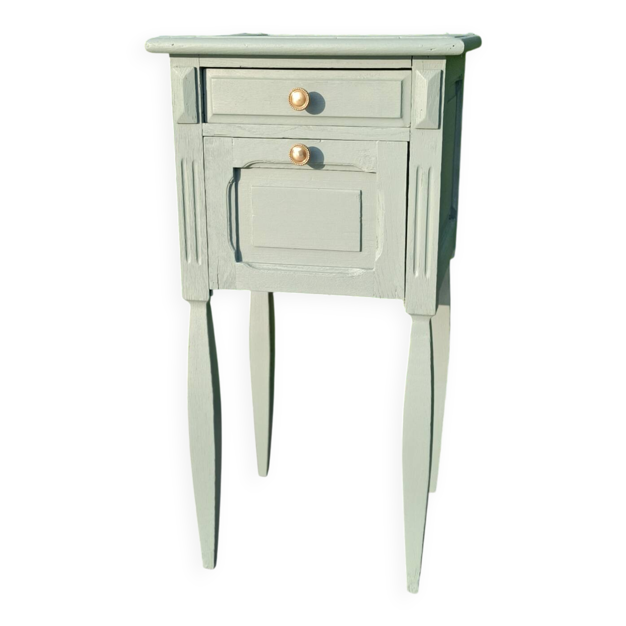 Repurposed bedside table