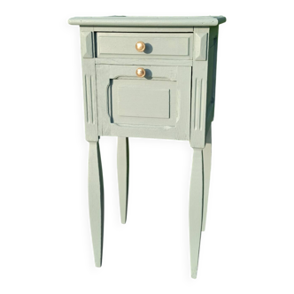 Repurposed bedside table