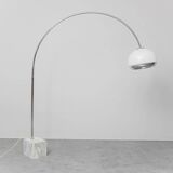 Harvey Guzzini arc floor lamp 1970s vintage modernism
