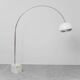 Harvey Guzzini vintage modernist arc floor lamp from the 1970s.