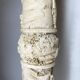Chinese carved pedestal in faux ivory