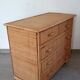 Chest of drawers with 5 wicker and bamboo drawers, 70s/80s.