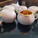 6 tasses à café anciennes en porcelaine