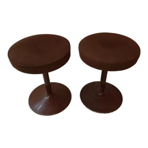 Paire de tabouret vintage années