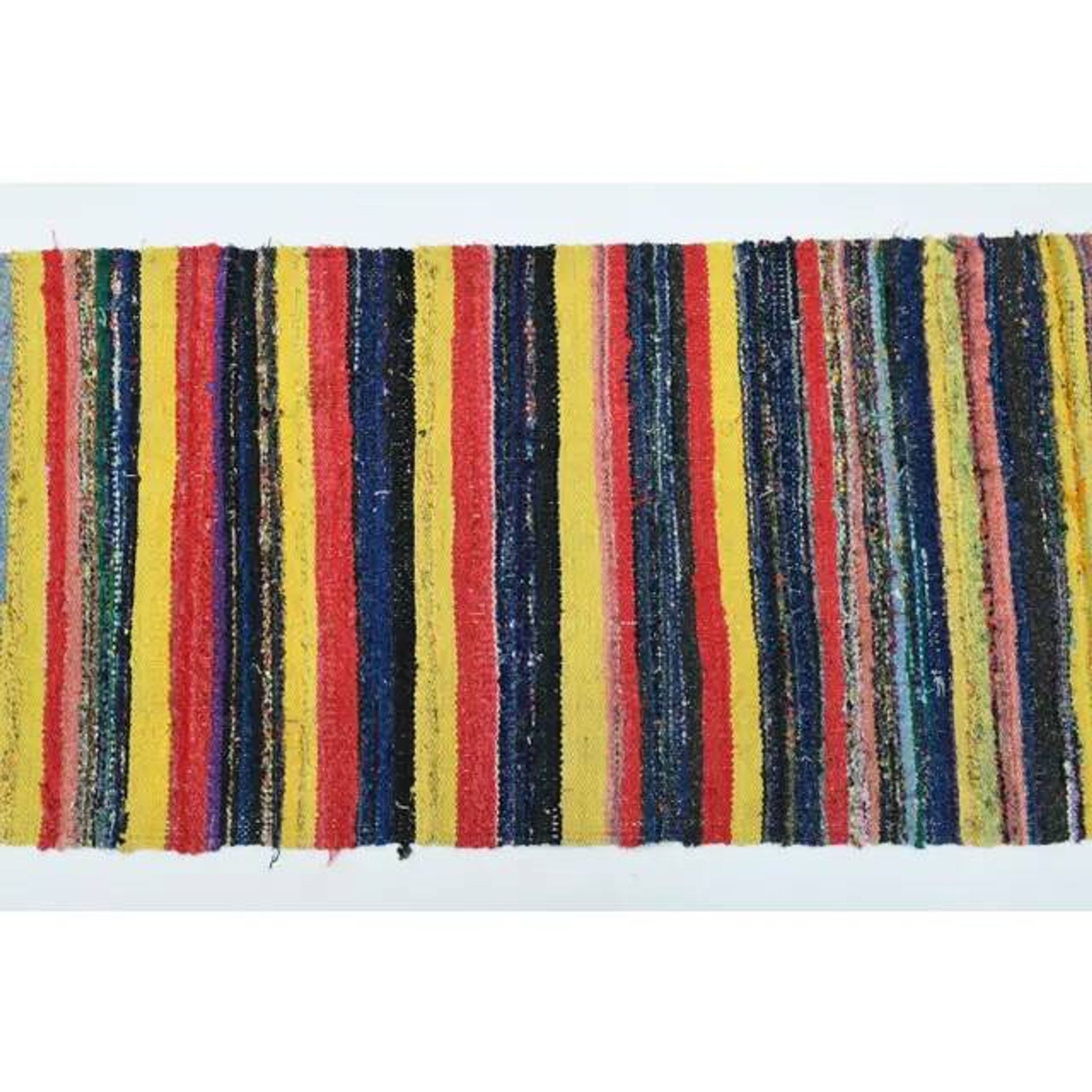 1970s Vintage Turkish Oushak Handmade Wool Cotton Yellow Runner Rug 65x318