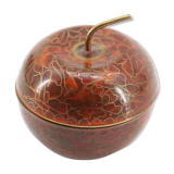 Boite pomme chinoise cloisonnée