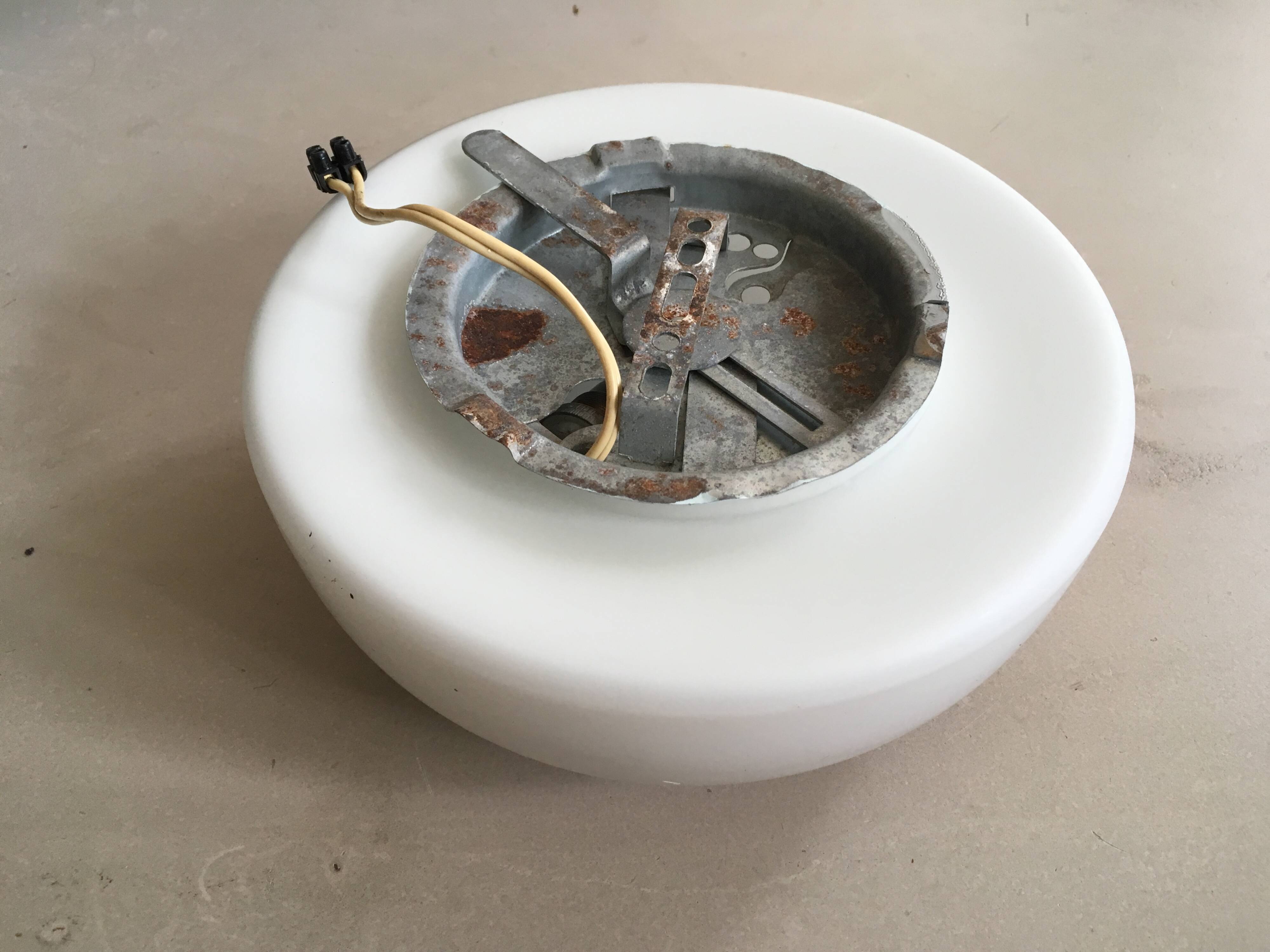 Vintage opaline wall or ceiling light