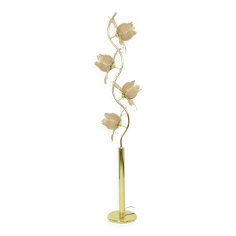 Italian Lotus Lamp XL Floor Lamp Hollywood Regency 190cm