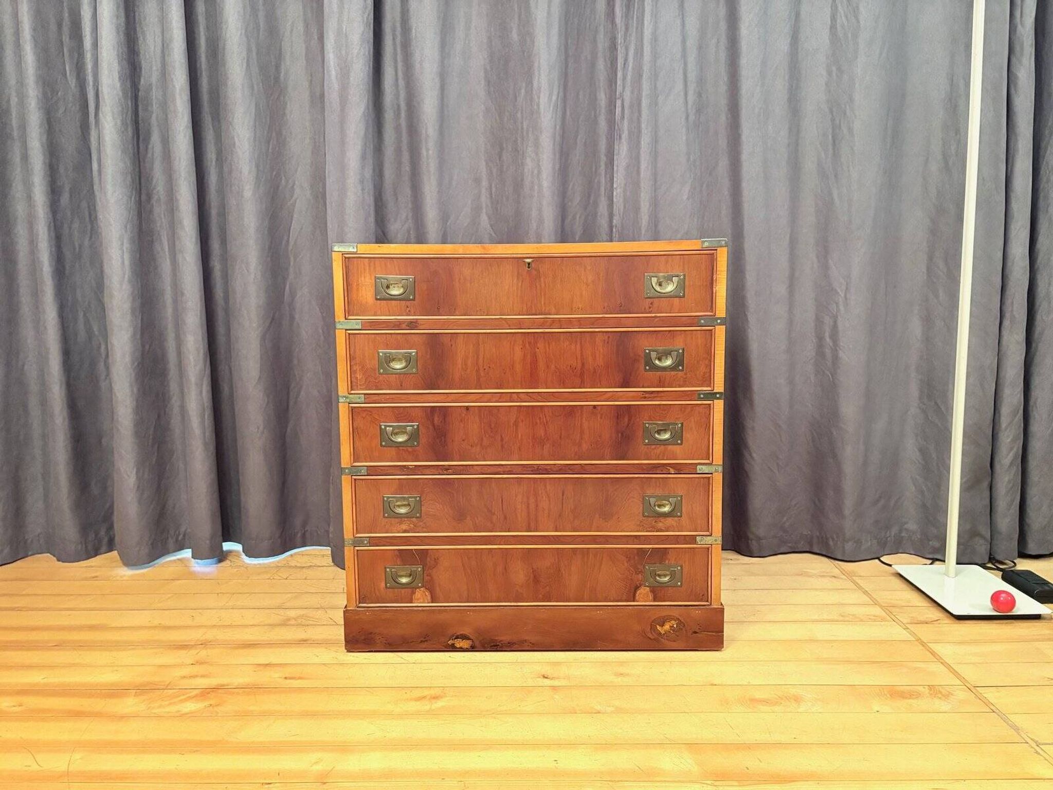 Campaign military chest of drawers and writing desk, Great Britain, 1950s