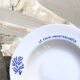 Coral ceramic plate