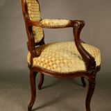 Fauteuil cabriolet de style Louis XV, XlXème