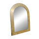 Vintage brass arched mirror