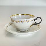 Tasse et sa Sous-Tasse en porcelaine - Vieux Paris - XIXe Siècle