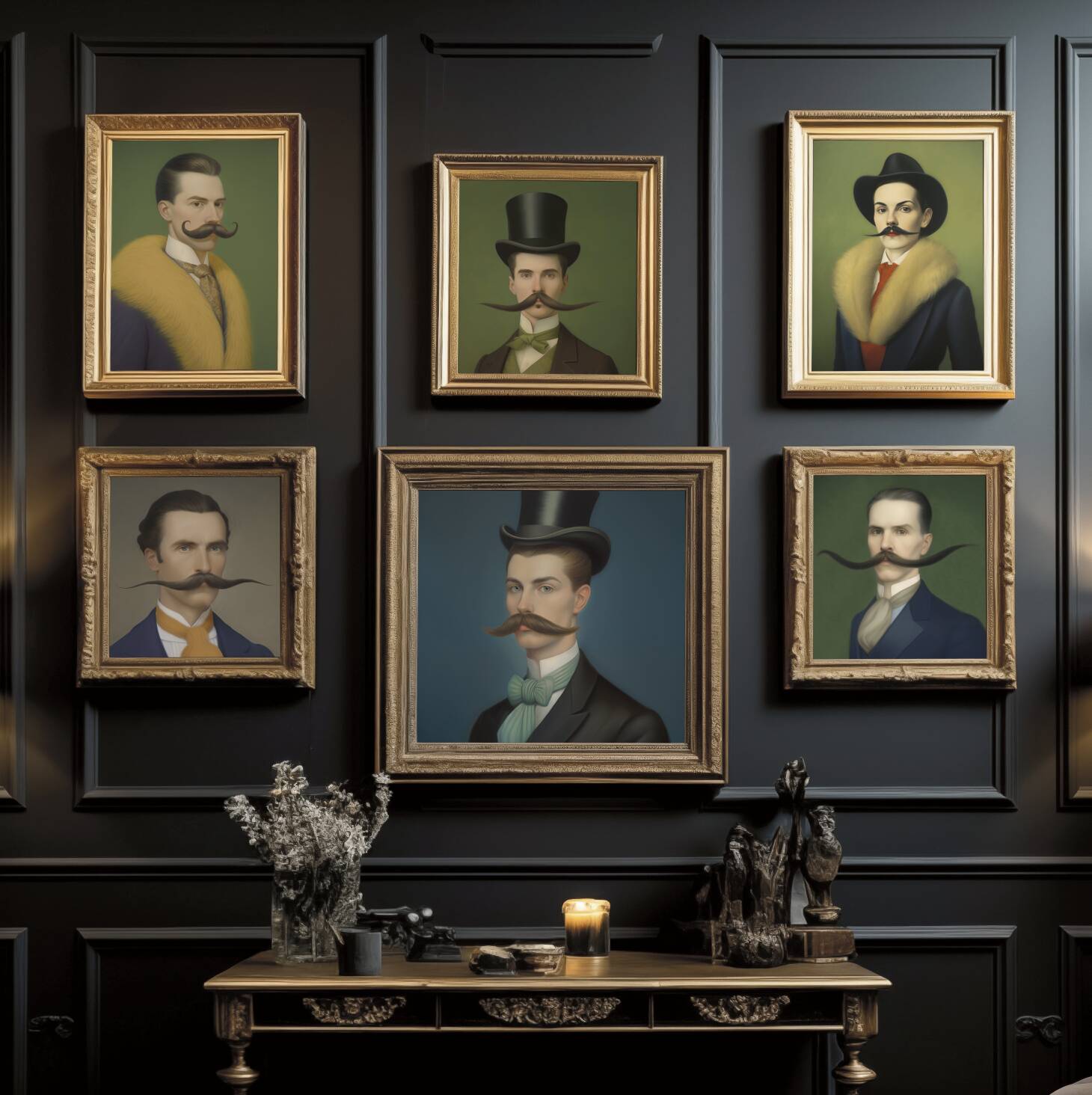 Portrait ancien - série “Les moustachu-e-s”