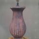 Glazed terracotta lamp