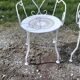 4 garden armchairs 1900 in wrought iron
