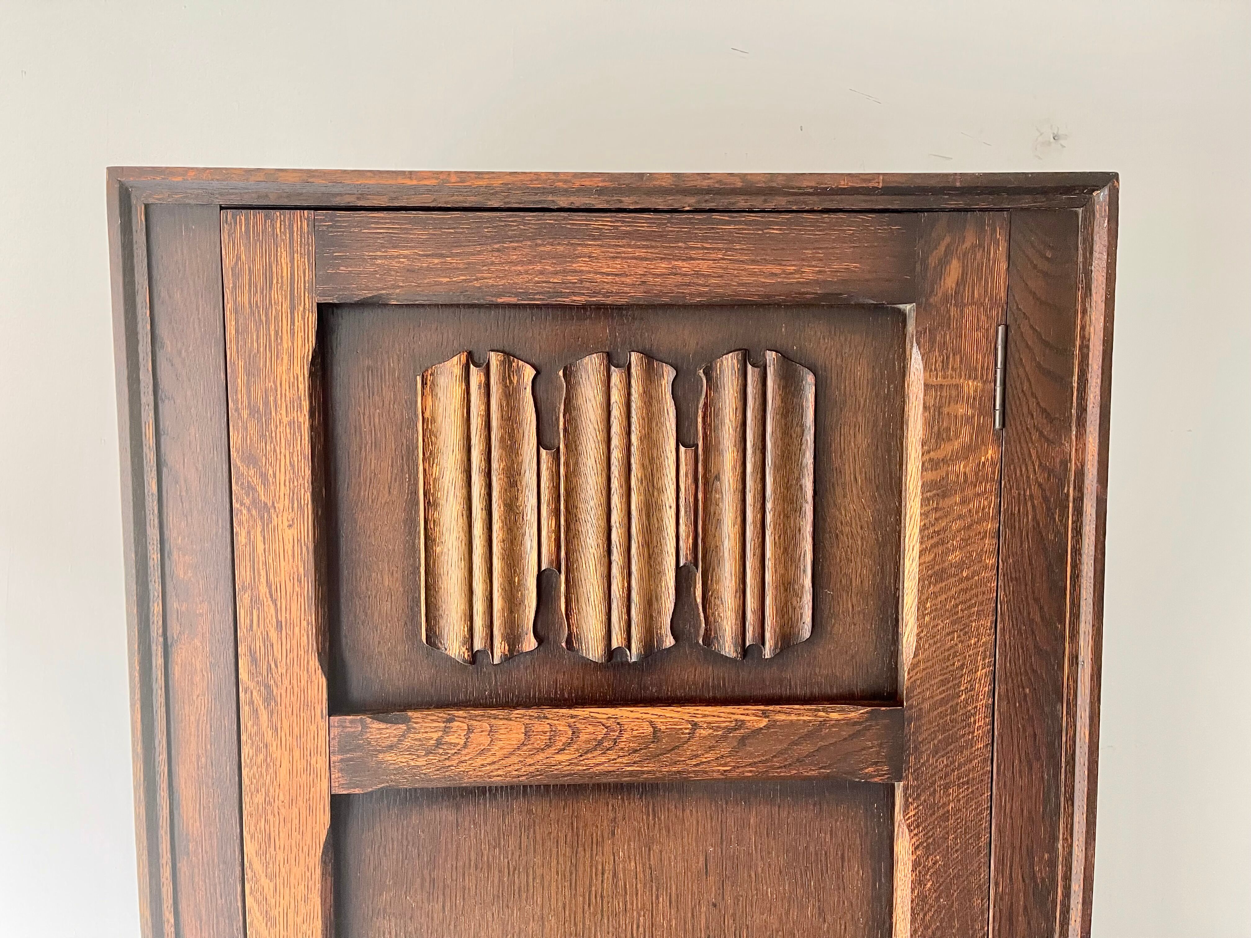 Vintage single art deco wardrobe