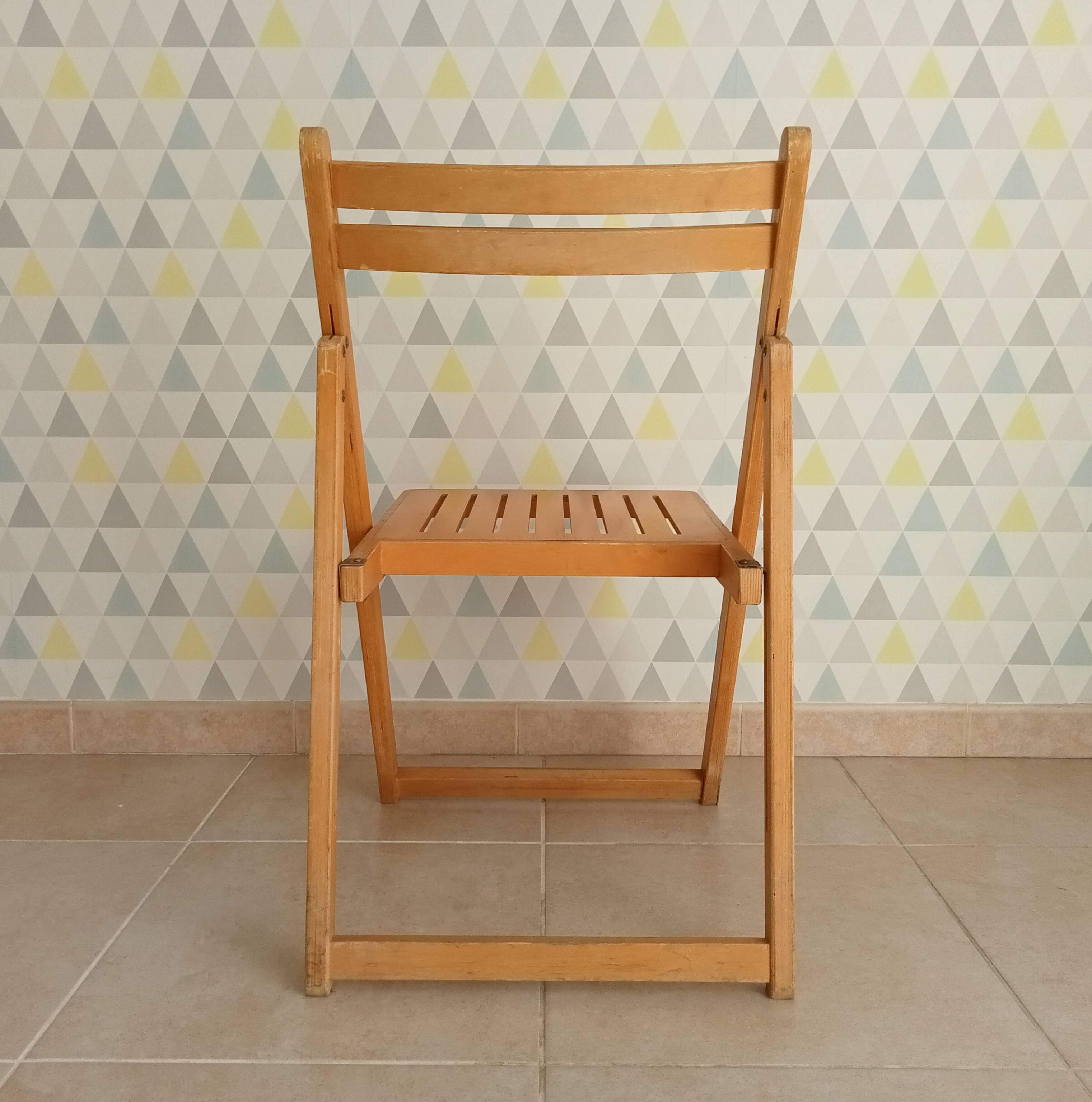 Chaise pliante vintage années 70/80