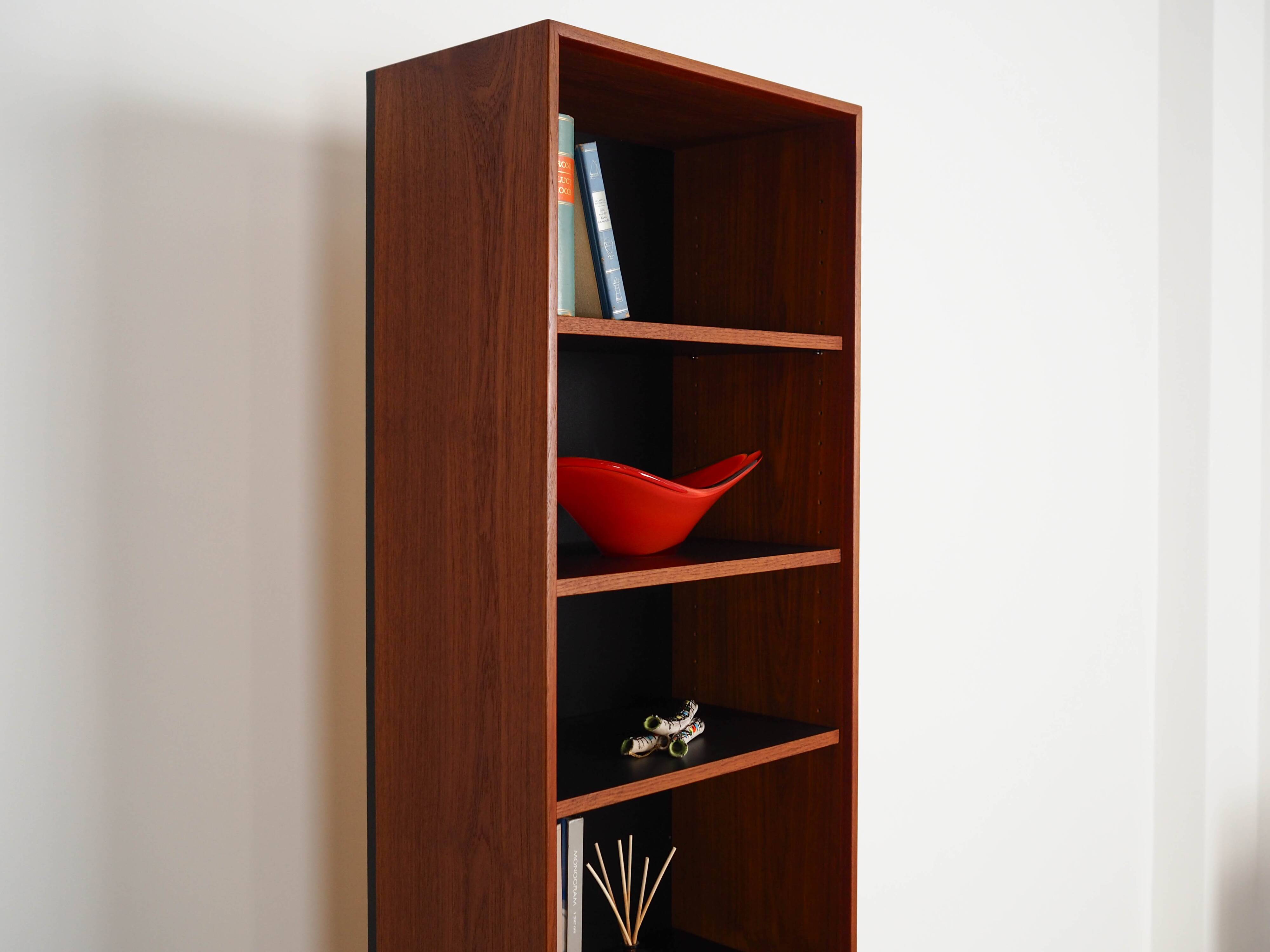 Teak bookcase, Danish design, 1970s, made in Denmark
